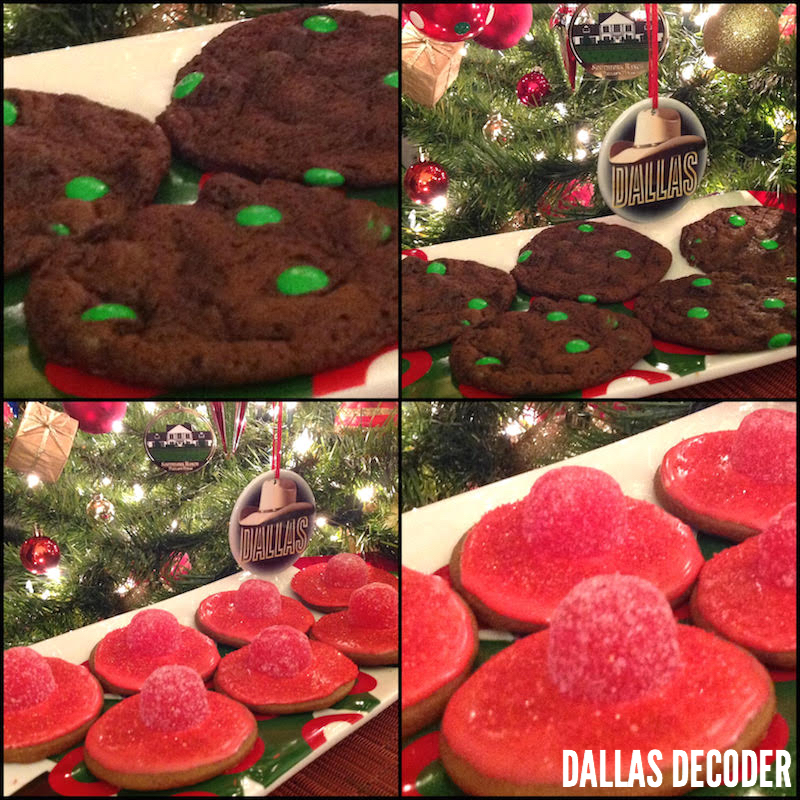 Cook In/Dine Out, Katherine's Frosted Gingerbread Hat Cookies, Pam's Emerald Mine Cookies